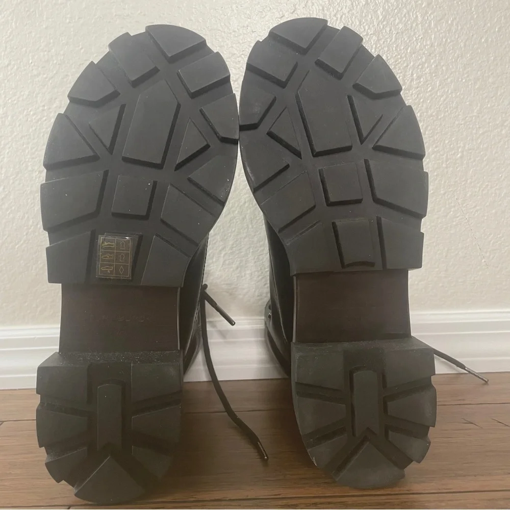 Tory Burch combat boots moto boots ankle boot Miller Lug Hiker boot chunky boots - Picture 11 of 16